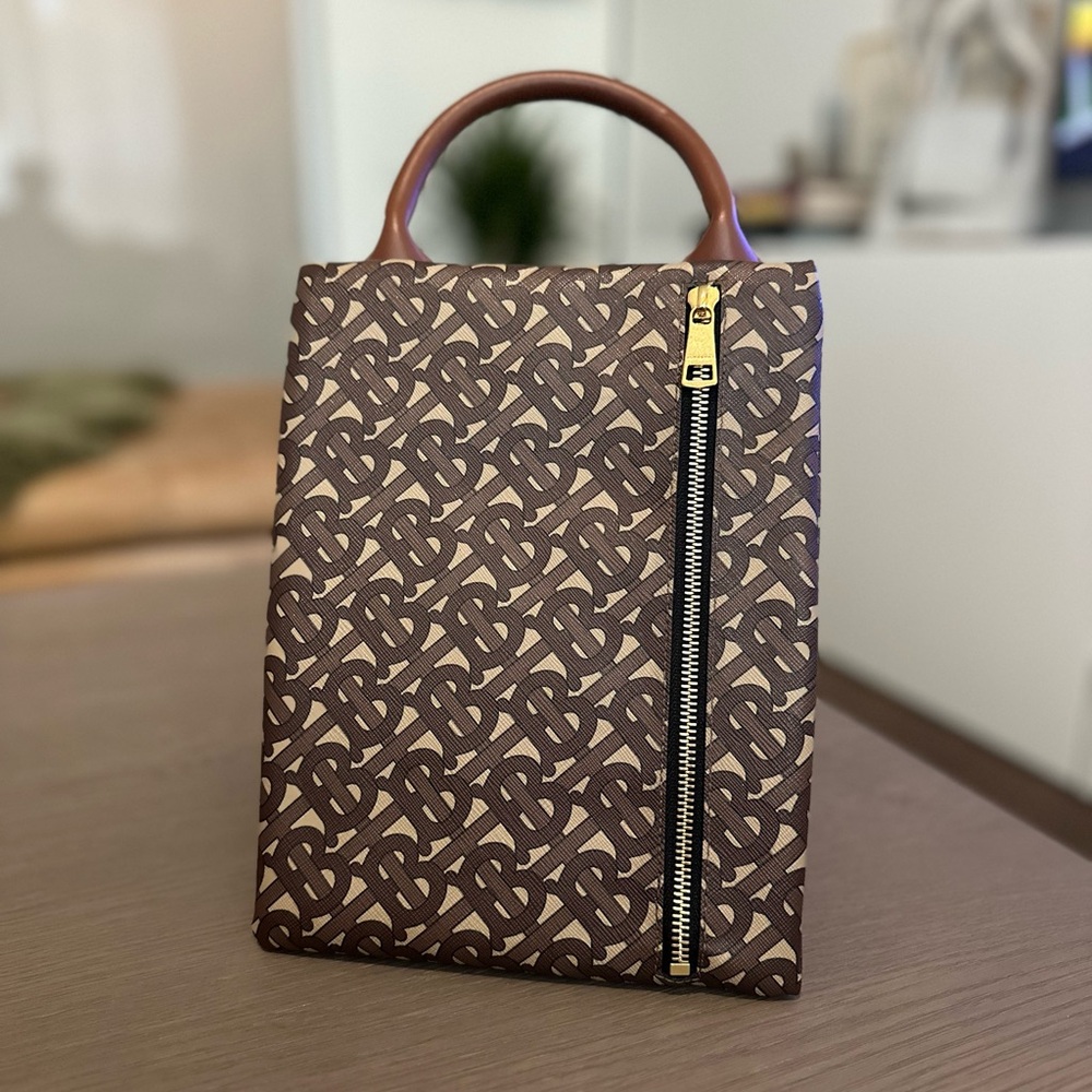 Burberry TB monogram clutch